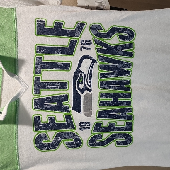 COPY - Seattle Seahawks NFL Short Sleeve Shirt Women's M Medium NEW NWT - Picture 2 of 5
